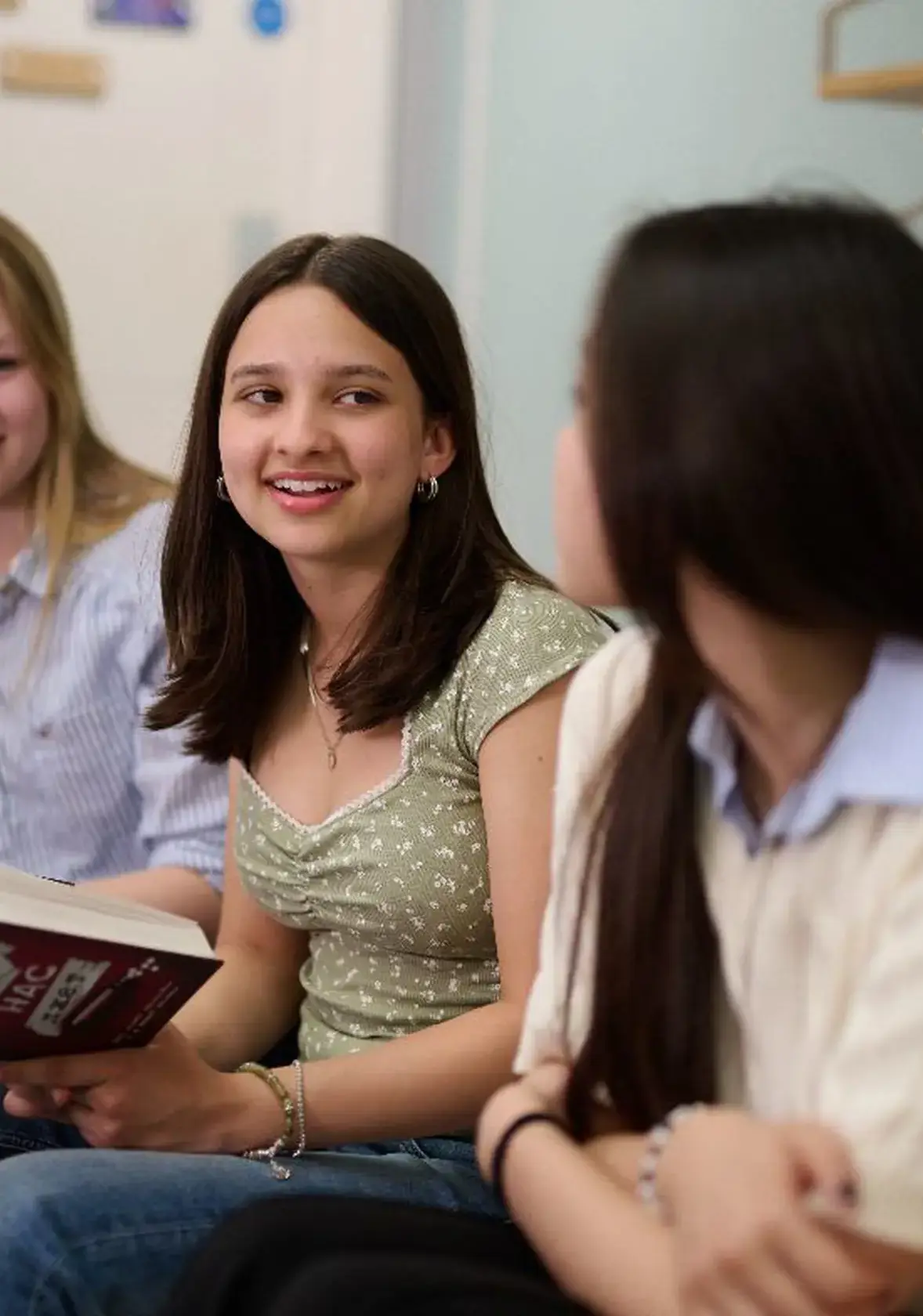 Female students talking