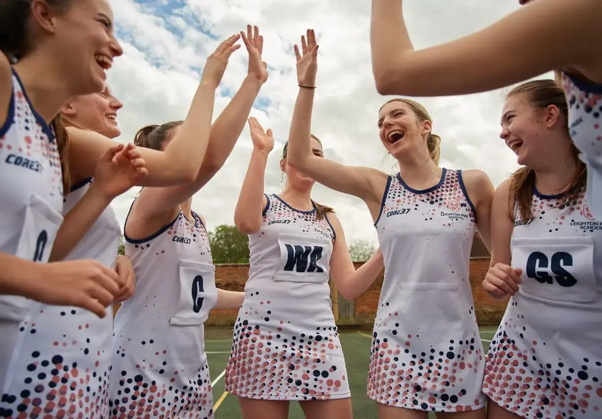 Girls team celebrating