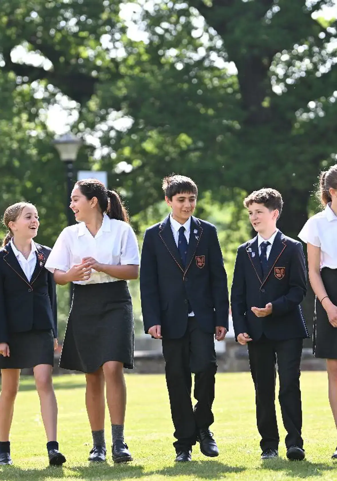 Group of students in a line