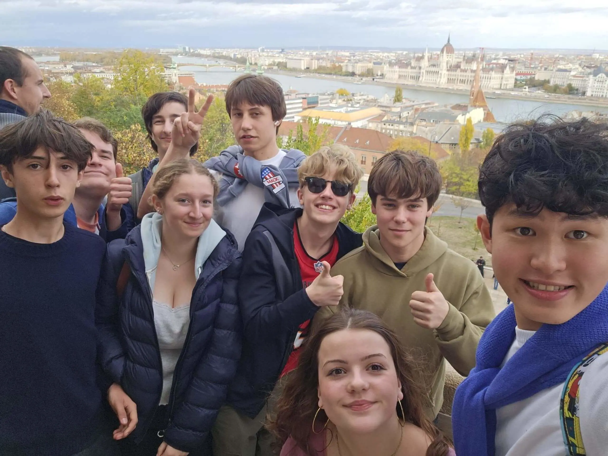 Group shot of Music Tour in Budapest - Leighton Park School, Private School in Reading, Berkshire