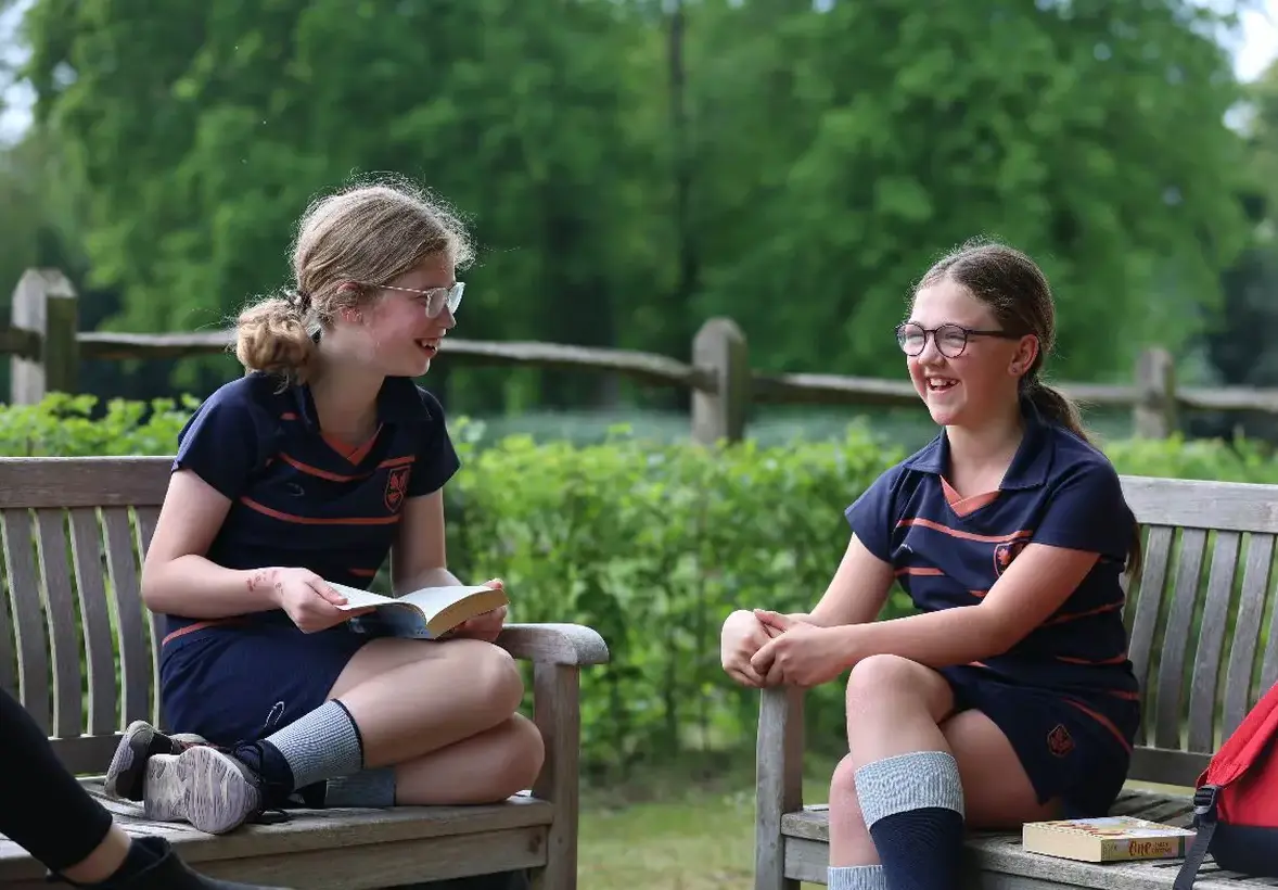 Two students at bookclub